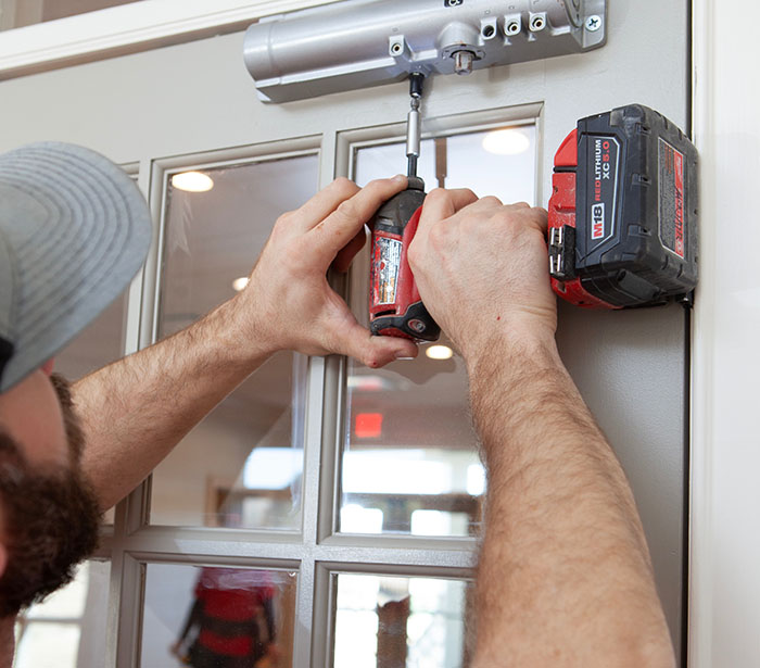 Door closer install